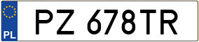 Trailer License Plate
